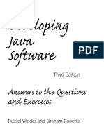 Developing Java Software: Answers To The Questions and Exercises