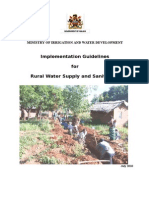 Rural Water Supply & Sanitation Guidelines
