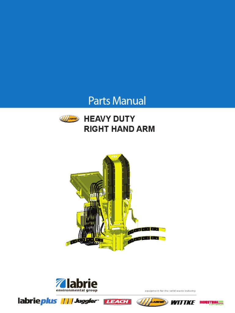 Labrie Heavy Duty Right Hand Arm Parts | PDF | Screw | Mechanical ...