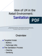 Prevention of LM in The Retail Environment:: Sanitation