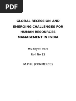 Download Final Assigment on Global Recession and Its Impact on Human Resources Management by khyativora SN23974634 doc pdf