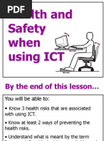 Health and Safety When Using ICT