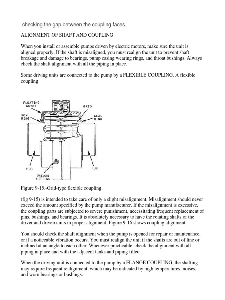 Coupling Alignment and Gap Measurement | PDF | Machines | Manufactured ...