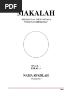 Download MAKALAH Beriman  Bertakwa Kepada Tuhan Yang Maha Esa v 1 by Zila-Net Kawistolegi Karanggeneng Lamongan SN239756792 doc pdf