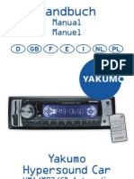 Manual Yakumo Hyper Sound Car MUTLILANGUAGES