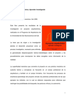 El Proyecto Arquitectónico. Aprender Investigando PDF