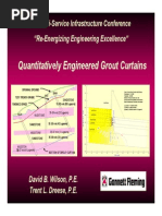 Quantitatively Engineered Grout Curtains