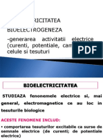 1 Ok C 1 - BioelECTRICITATE Bazele Bioelectrogenezei