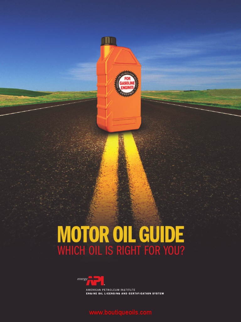 API Oil Guide 2010 Motor Oil Diesel Engine