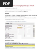 1.modify Standard Purchasing Report Output of ME2N