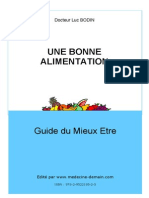 Une Bonne Alimentation