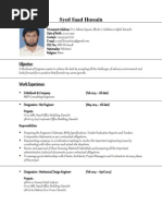 Syed Saad Hussain CV