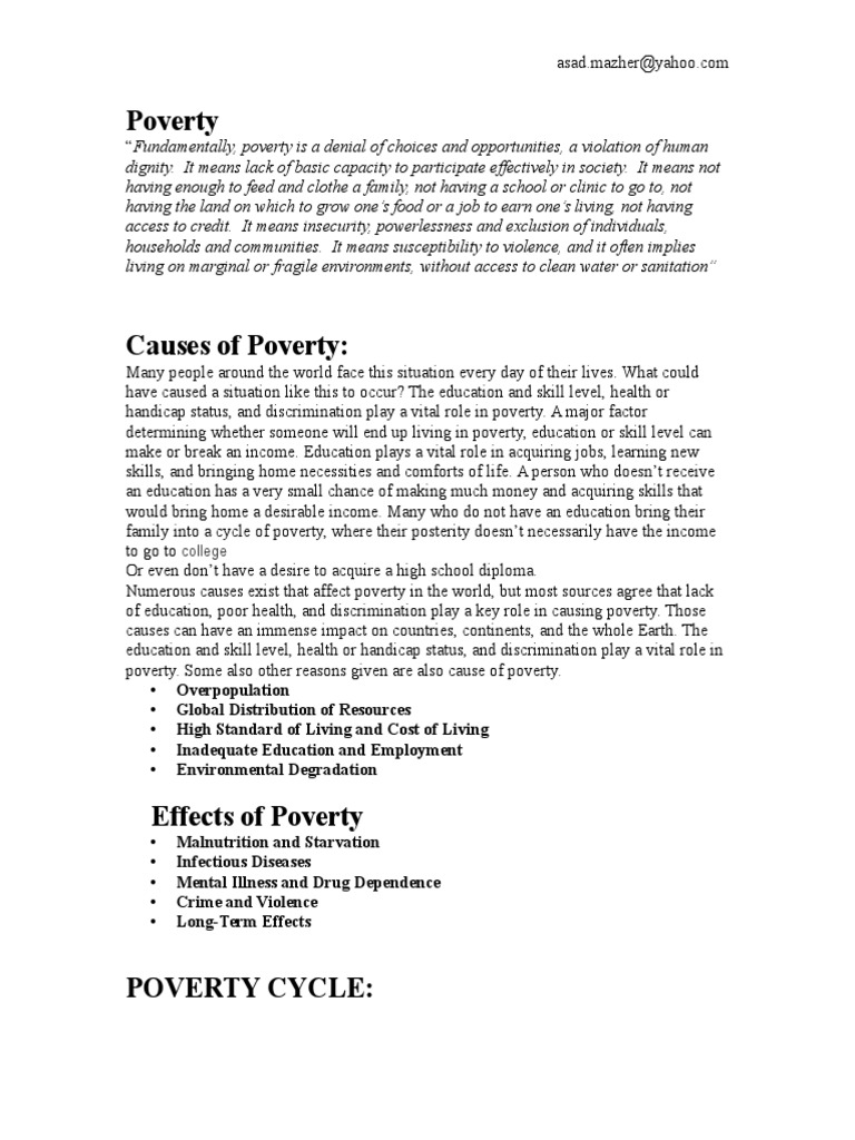 Poverty | PDF | Social Exclusion | Poverty