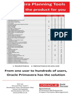 Product Feature Comparison