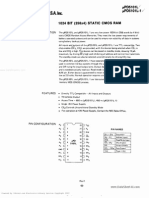 NEC uPD5101 / D5101 Static Ram Data Sheet