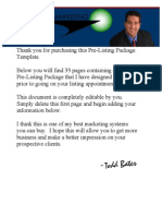 Pre Listing Package Template