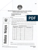 Soalan Percubaan PT3 Kedah Bahasa Melayu 2014