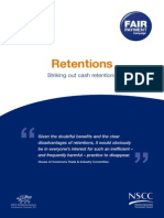 Striking Out Cash Retentions