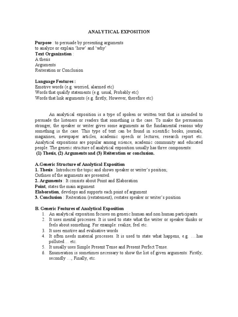 Contoh Analytical Exposition Tentang Online Shop - Simak 