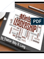 Ministry Leadership by Pastor Billy R. Long