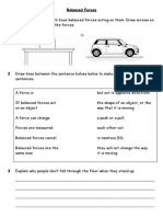 Forces - Forces - 02 - Worksheet Balanced Forces