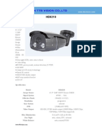 HD SDI Camera HD6210 Specification-TTB Vision Co.,Ltd-www.ttbvision.com