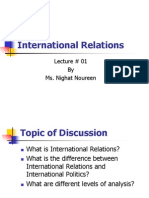 1.introduction of International Relations