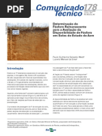 Determinação de P Remanescente