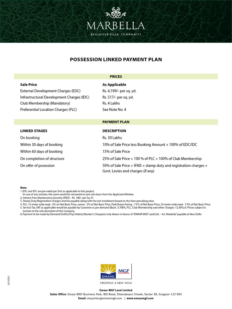 Marbella PLP Plan | PDF | Finance & Money Management