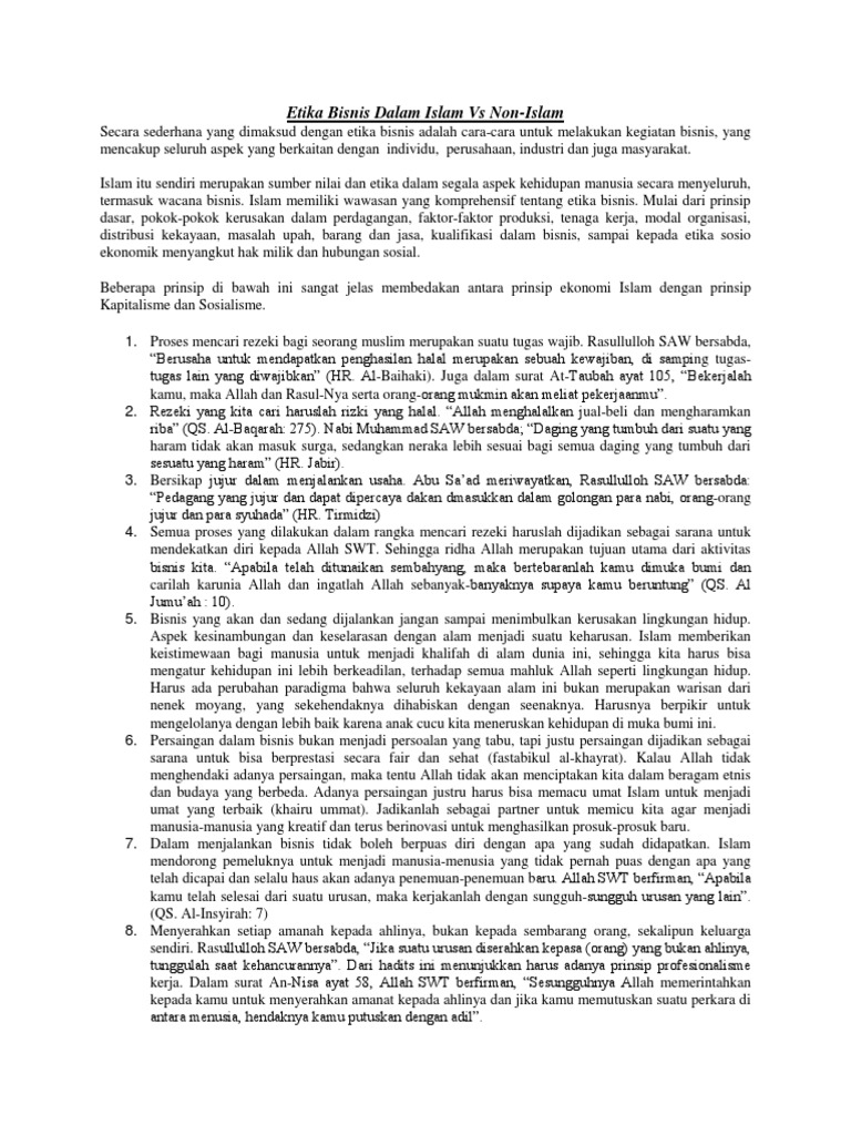 Contoh Jurnal Etika Bisnis Islam - Simak Gambar Berikut