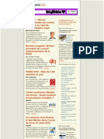 Essentiel de la presse et des relations presse du 11 décembre 2009