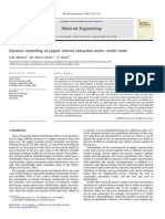 Dynamic Modelling of Copper Solvent Extraction Mixer-Settler Units