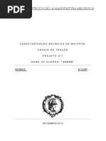 Ensaio de Tração - PMR 2202