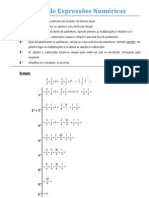 Cálculo de Expressões Numéricas