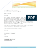 MPI Employees Credit Cooperative Letter