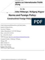Norms and Foreign Policy: Constructivist Foreign Policy Theory