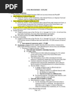 Subject Matter Jurisdiction Outline