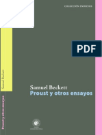 Beckett, Samuel,Proust y Otros Ensayos