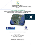 Valoracion Ambiental - Proyecto Despliegue de Infraestruc de Telecom en Costa Caribe y Dpto Río San Juan