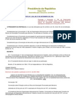 DECRETO Nº 1.253, 270994 - Conversão Nº 136, Da OIT - Sobre Intoxicação Provocados Pelo Benzeno.