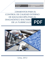 Procedimientos Control Calidad Baciloscopia Diagnostico Bacteriologico Tuberculosis