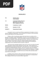 Roger Goodell's Letter To Teams