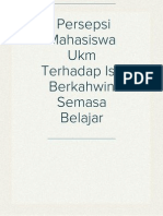  Persepsi Mahasiswa Ukm Terhadap Isu Berkahwin Semasa Belajar