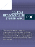 Roles & Responsibilities of System Analyst