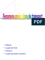 Fenomene Moleculare de Transport