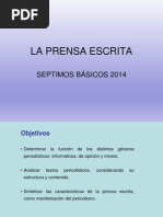 Prensa Escrita 7 Basico 2014