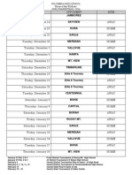 GBB Schedule 2014