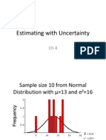 Estimating Uncertainty with Samples and Distributions