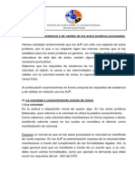 Requisitos de Existencia y de Válidez de Los Actos Ju Ridicos Procesales