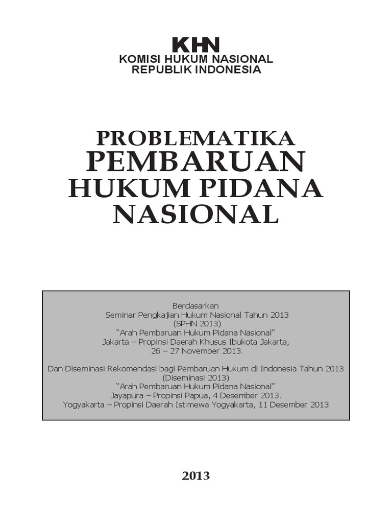 2013 Pembaharuan Hkm Pidana Nasional